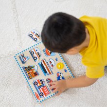 Melissa & Doug helidega pusle Sõidukid