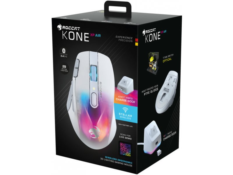 ROCCAT Kone XP Air Gaming Mouse ROC-11-446-02 White - Ecomedia AG