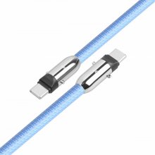 TB 2in1 USB C cable 1m blue