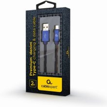 Cablexpert CC-USB2J-AMCM-2M-BL USB cable USB...