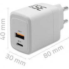 Qoltec GaN 35W charger 5V 20V 1.5A 3A,1xUSB...