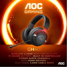 AOC GH401 headphones/headset Wired &...