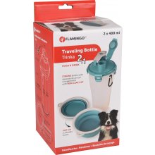 Flamingo 2in1 matkapudel koerale 2x400ml