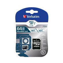 Флешка Verbatim Pro 64 GB MicroSDXC UHS...