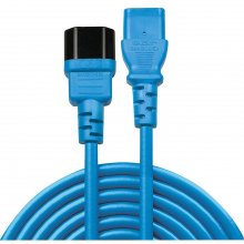 Lindy IEC-Netzverlängerung C14 - C13 blau 1m