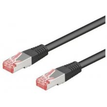 Goobay RJ45 S/FTP CAT 6 0,25m Black