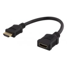 Deltaco Flexible HDMI adapter, 0,2m, HDMI...