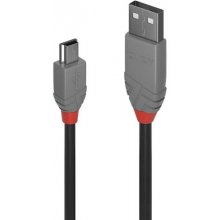 Lindy USB 2.0 Kabel Typ A/Mini-B Anthra Line...