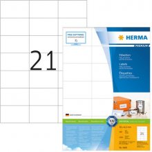 Herma Etiketten Premium A4 weiß 70x42,3 mm...