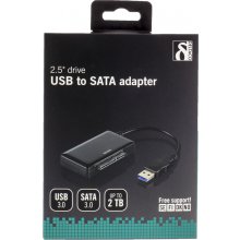 DELTACO Adapter USB 3.0 - SATA 6Gb, 2,5 HD...