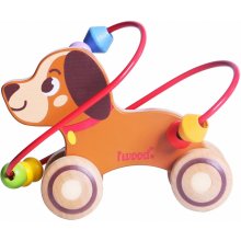 IWood Dog Roller Bead Cart wooden