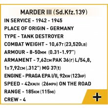 Cobi Klocki Marder III Sd.Kfz.139