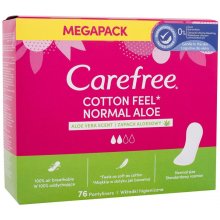 Carefree Cotton Feel Normal Aloe Vera 76pc -...