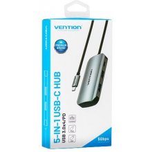 Vention USB-C to USB3.0x4/PD Hub 0.15M Gray...