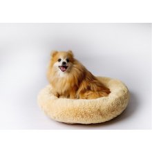 Go Gift Shaggy cream L - pet bed - 66 x 66 x...