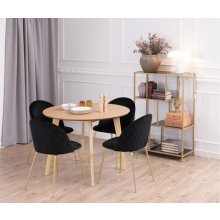 Home4you Dining table ROXBY, D105xH76cm, oak