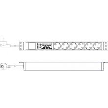 Digitus Socket strip with aluminum profile...