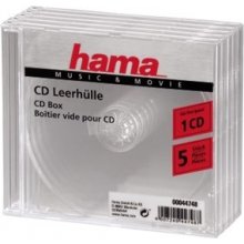 Toorikud Hama 1x5 CD Jewel-Case transparent...