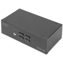 Digitus KVM Switch, 4 Port, Dual Display...