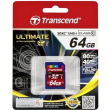 Mälukaart Transcend SDXC 64GB Class10 UHS-I...