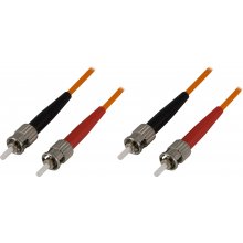 Deltaco Fiber cable OM1, ST - ST, duplex...
