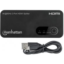 Manhattan 4K@60Hz 2-Port HDMI-Splitter mit...