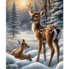 Norimpex Diamond Mosaic - Deer in the Snow