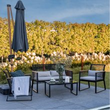 Mirpol Garden umbrella ROMA S anthracite