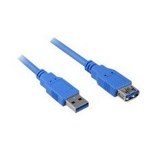 Sharkoon 2m, 2xUSB3.0-A USB cable USB 3.2...
