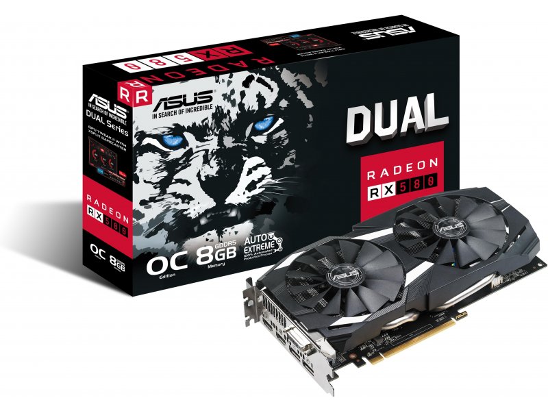 Asus Radeon Rx 580 Dual Oc Dual Rx580 O8g 8gb 90yv0aq1 M0na00 Ox Ee