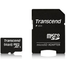 TRANSCEND microSDXC 64GB Class 10 + SD...