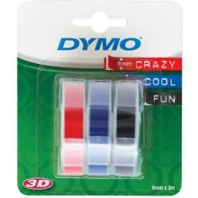 Dymo 3x1 Embossing Labels Multi-Pack 9mm...