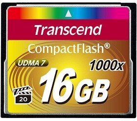 Карта памяти transcend compact flash 16 гб