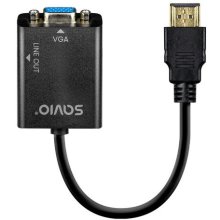 SAVIO AK-76 video cable adapter Black