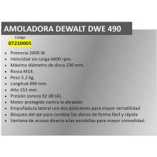 DEWALT | Angle Grinder | DWE490-QS | 230 mm...