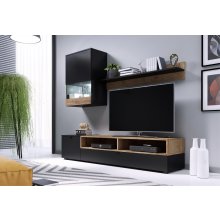 Cama MEBLE Cama PAT set 175x180x39 cm black+...