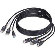 STARTECH DDU1226-KVM-CABLE 1.8M DUAL-DP/USB...