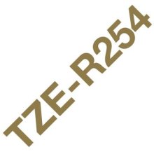 Brother TZE-R254 label-making tape Gold on...