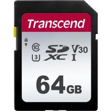 TRANSCEND SD Card 64GB SDXC SDC300S 100/20...