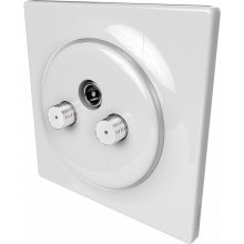 Fibaro Walli N socket-outlet R/TV+SAT White