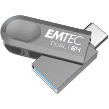 Mälukaart Emtec USB3.2 Type-C Dual D280 64GB