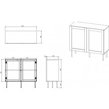 Cama MEBLE JUTA 2D chest of drawers...