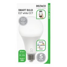 DELTACO SMAR T HOME LED light, E27, WiFI...