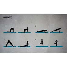 Avento Yoga Mat 42MC BKG Print Neoprene...