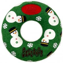 KONG HOLIDAY AIRDOG SQUEAKER DONUT M KOERA...