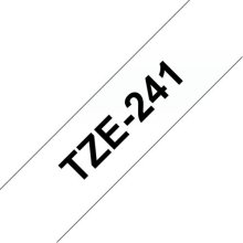 Brother TZE-241 label-making tape Black on...