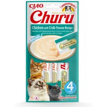 Inaba Churu - Cat - Chicken & Crab - 4 x 14g