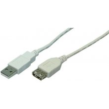 Logilink USB Kabel A -> A St/Bu 2m grau