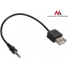 Maclean 3.5mm 4C PLUG TO USB A FEMALE CABLE...