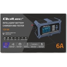 Qoltec Charger with battery tester 12V 6A...